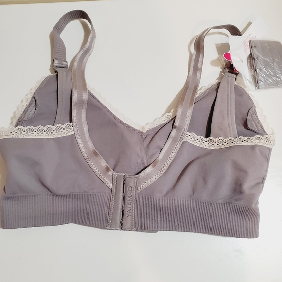 YATEMAO gray padded Bra new with tags size L - Picture 6 of 12